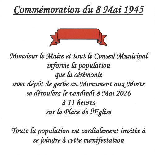 8 MAI